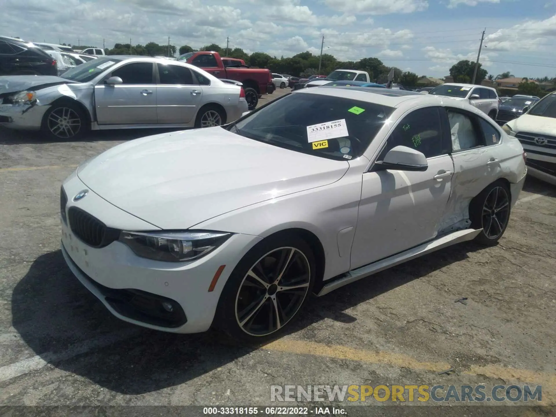 2 fotografías del automóvil dañado WBA4J1C59KBM13809 BMW 4 SERIES 2019