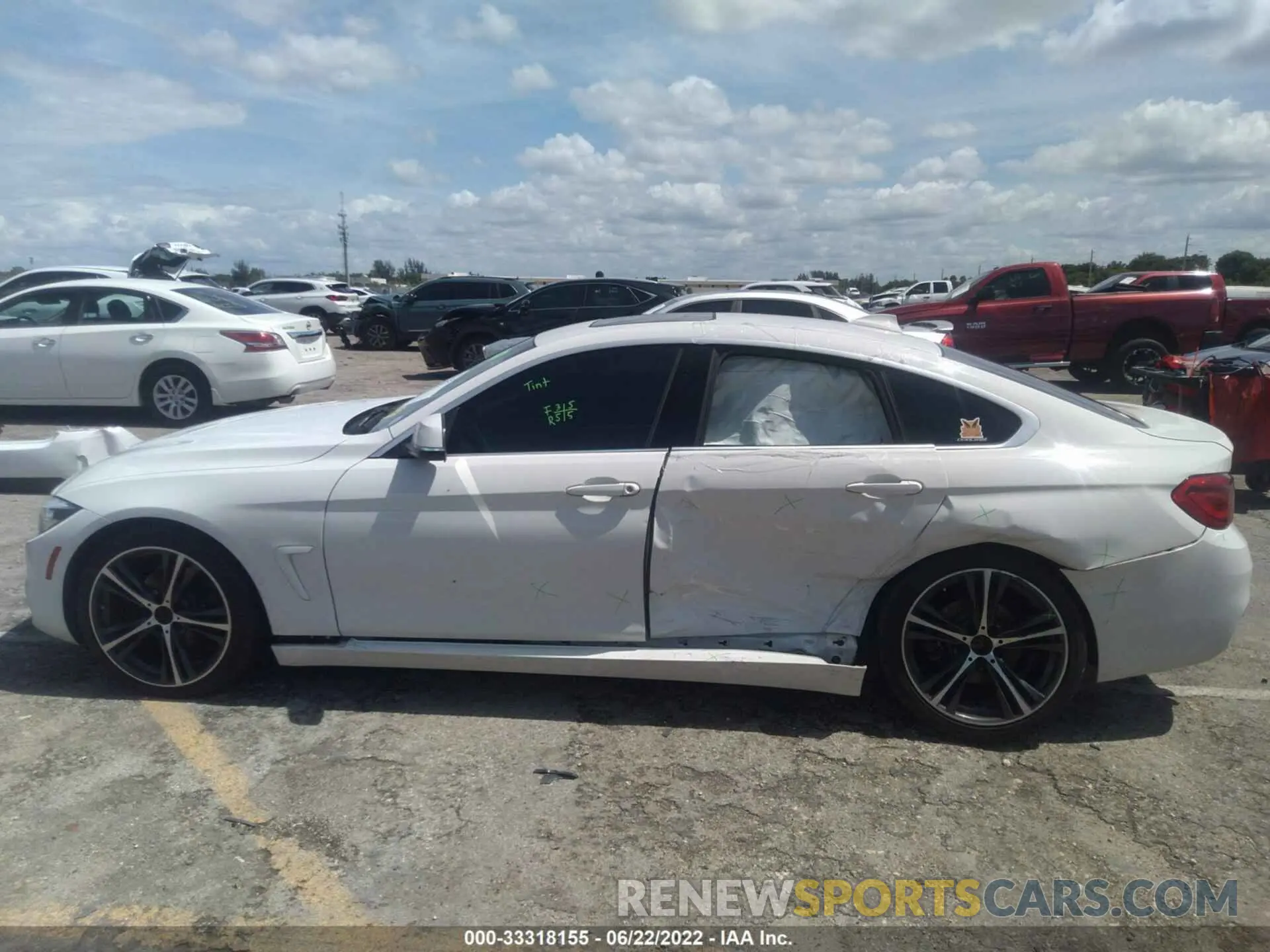 6 fotografías del automóvil dañado WBA4J1C59KBM13809 BMW 4 SERIES 2019