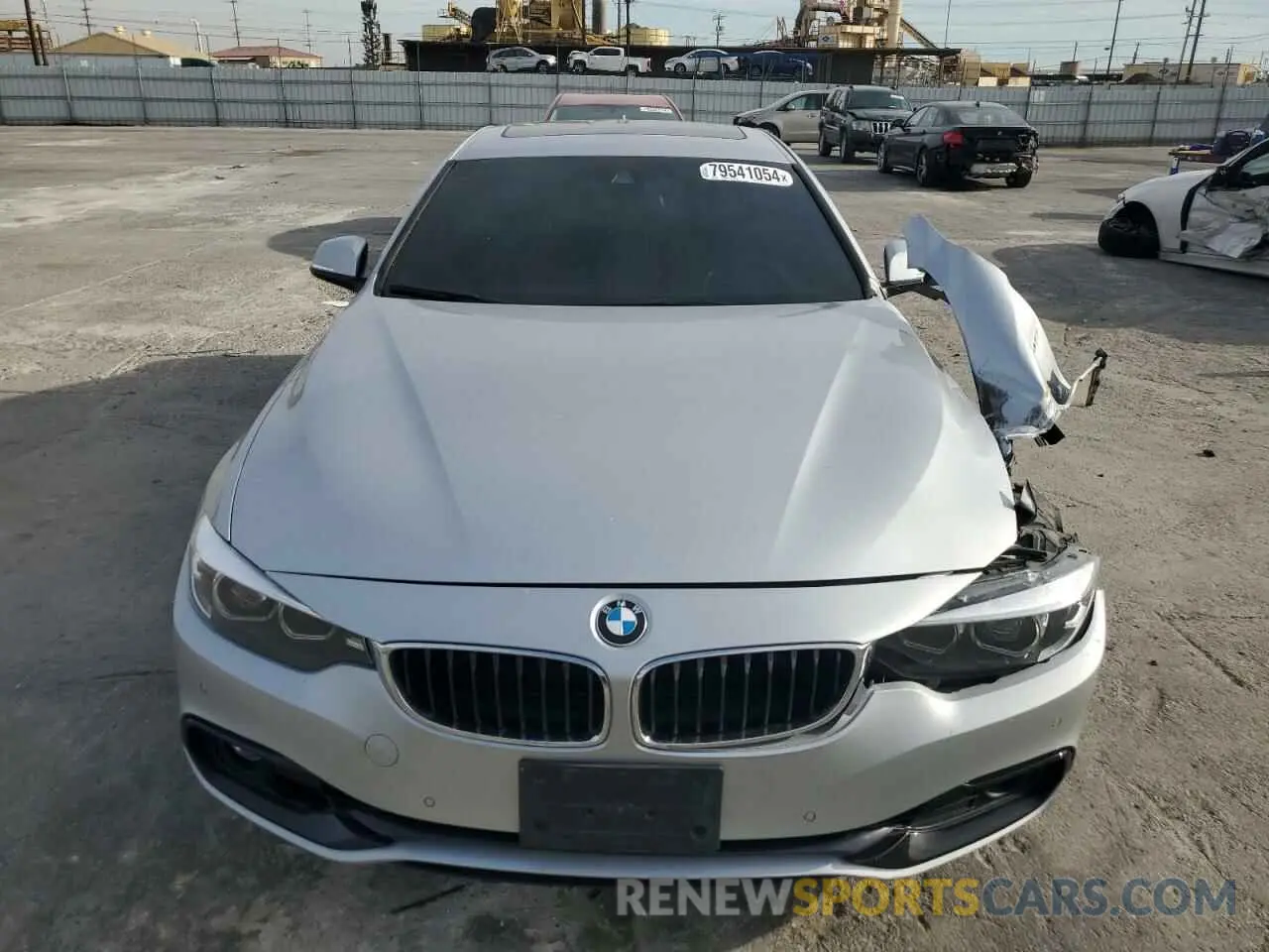 5 fotografías del automóvil dañado WBA4J1C59KBM17410 BMW 4 SERIES 2019