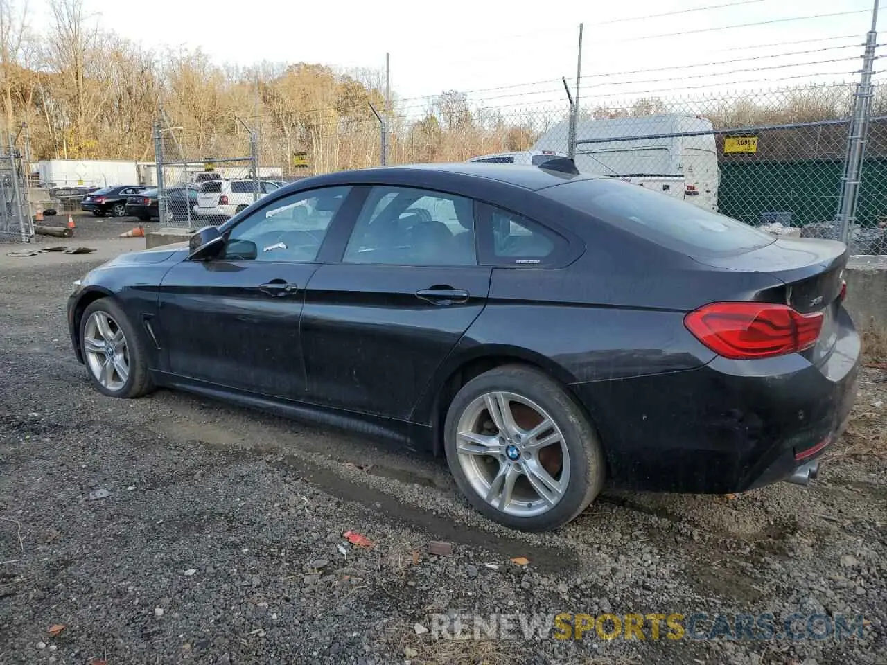 2 fotografías del automóvil dañado WBA4J3C50KBL05526 BMW 4 SERIES 2019
