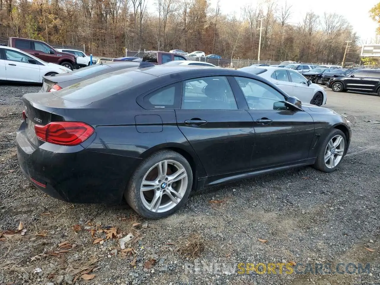 3 fotografías del automóvil dañado WBA4J3C50KBL05526 BMW 4 SERIES 2019