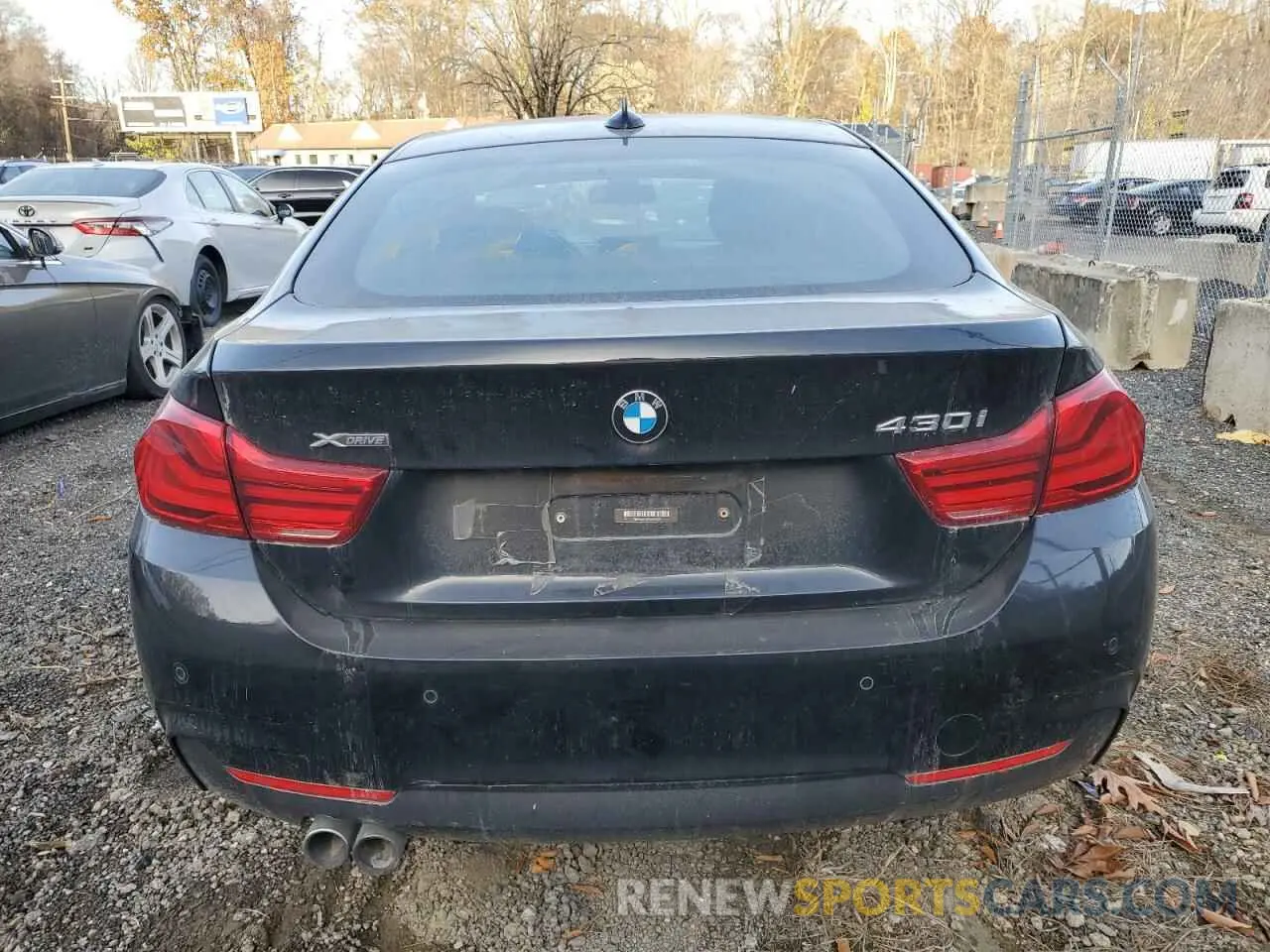 6 fotografías del automóvil dañado WBA4J3C50KBL05526 BMW 4 SERIES 2019