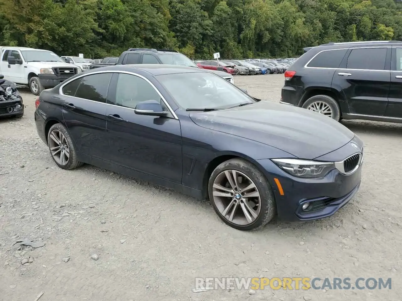 4 fotografías del automóvil dañado WBA4J3C51KBL08337 BMW 4 SERIES 2019
