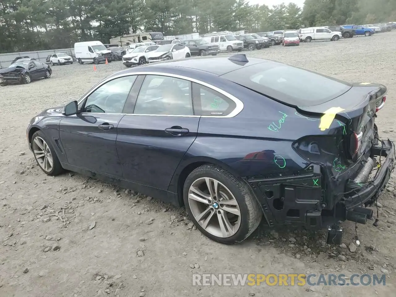 2 fotografías del automóvil dañado WBA4J3C53KBL07500 BMW 4 SERIES 2019