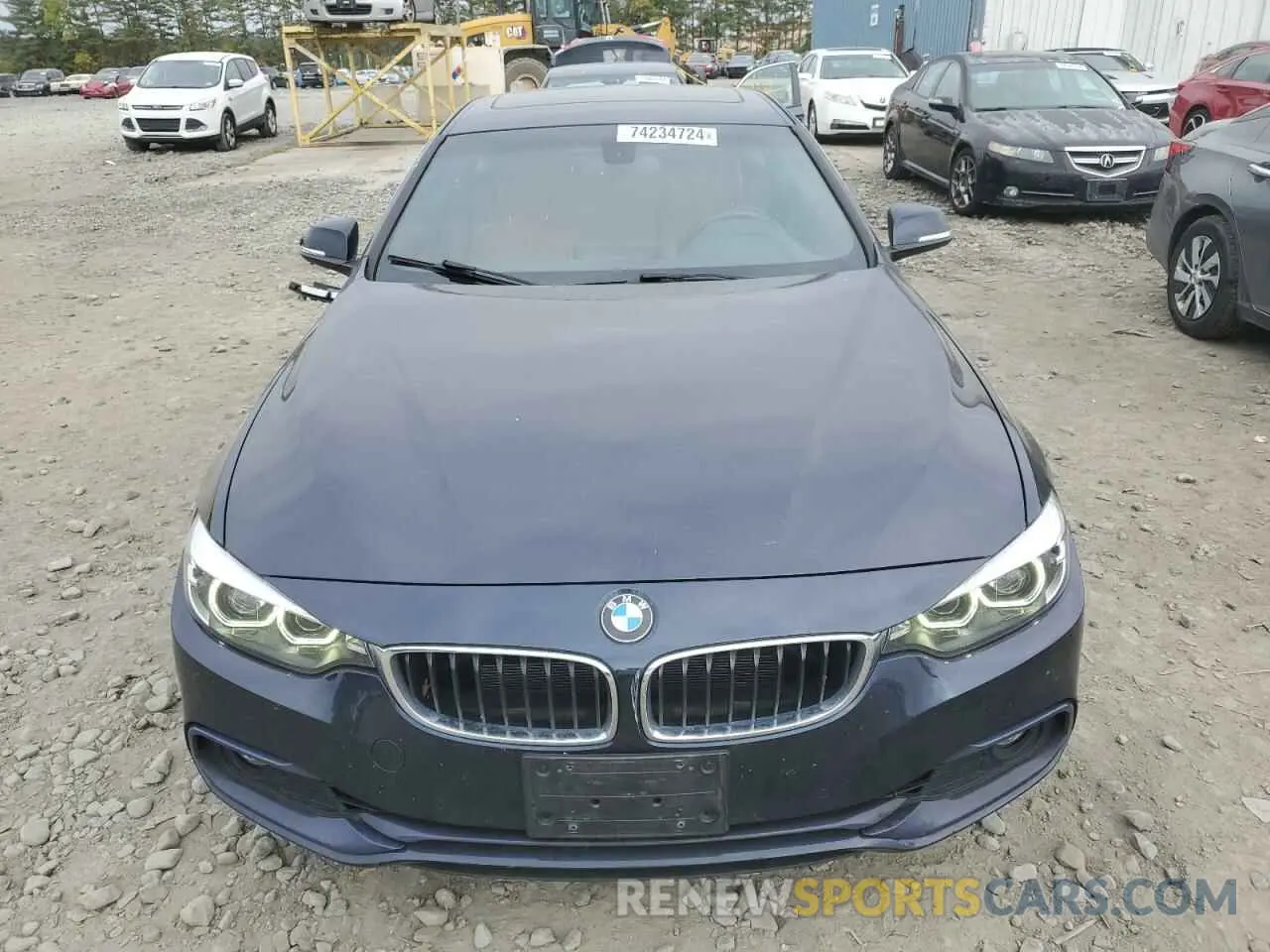 5 fotografías del automóvil dañado WBA4J3C53KBL07500 BMW 4 SERIES 2019