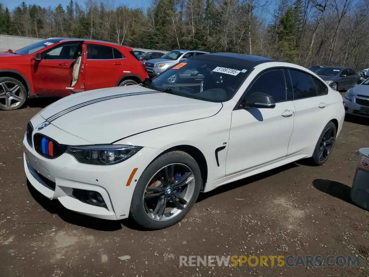 1 fotografías del automóvil dañado WBA4J3C55KBL05053 BMW 4 SERIES 2019