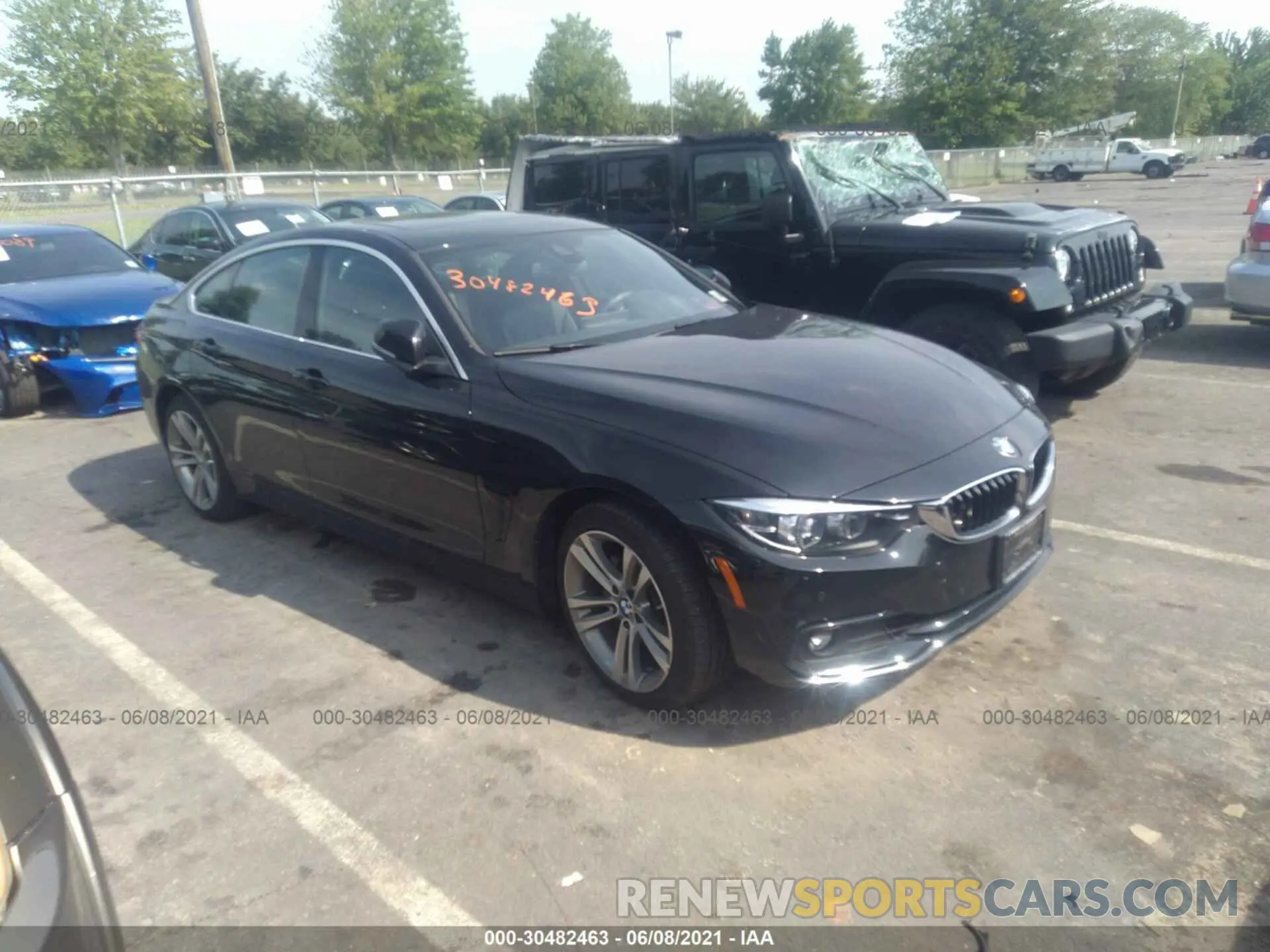 1 fotografías del automóvil dañado WBA4J3C58KBL09095 BMW 4 SERIES 2019
