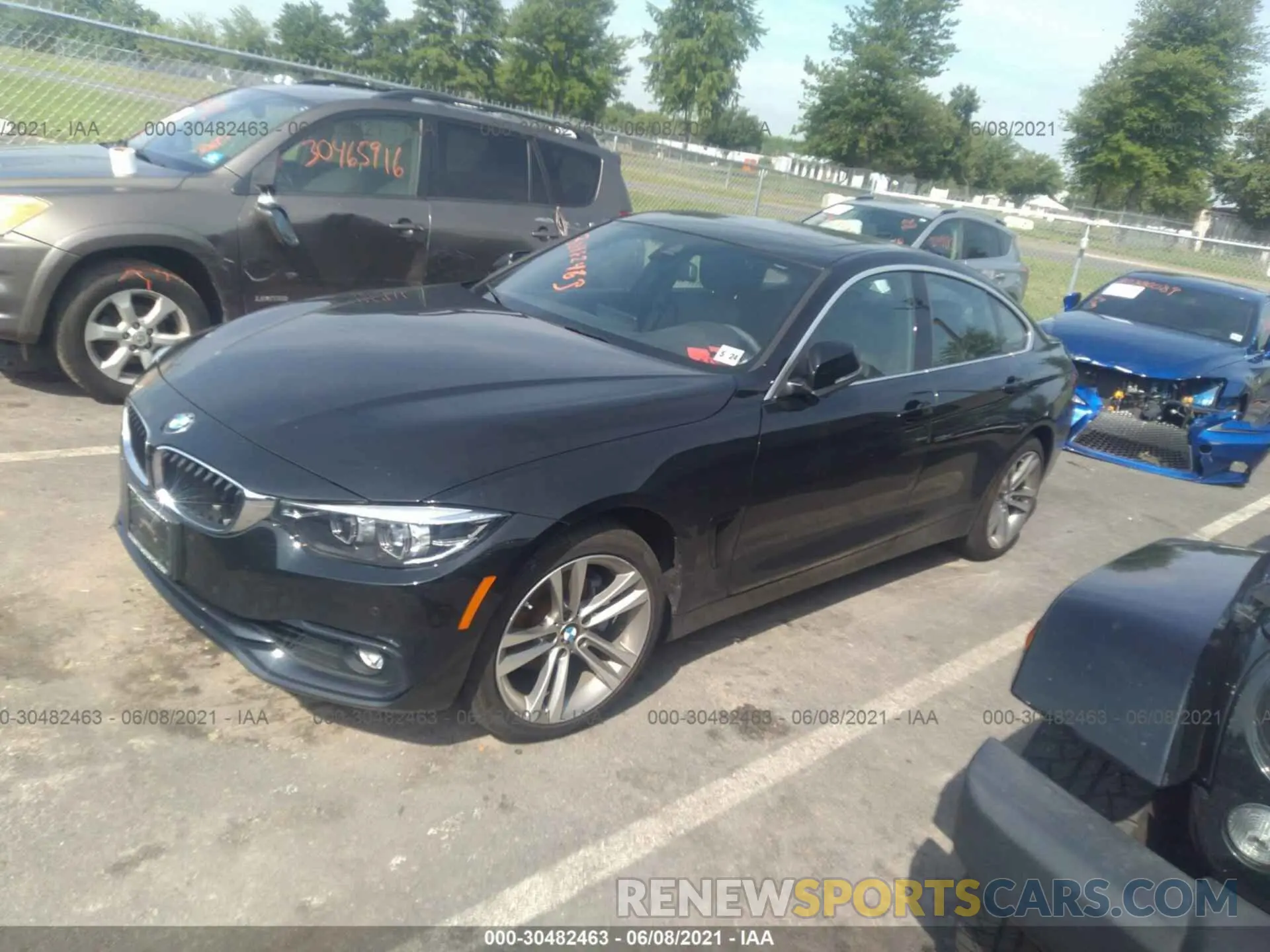 2 fotografías del automóvil dañado WBA4J3C58KBL09095 BMW 4 SERIES 2019