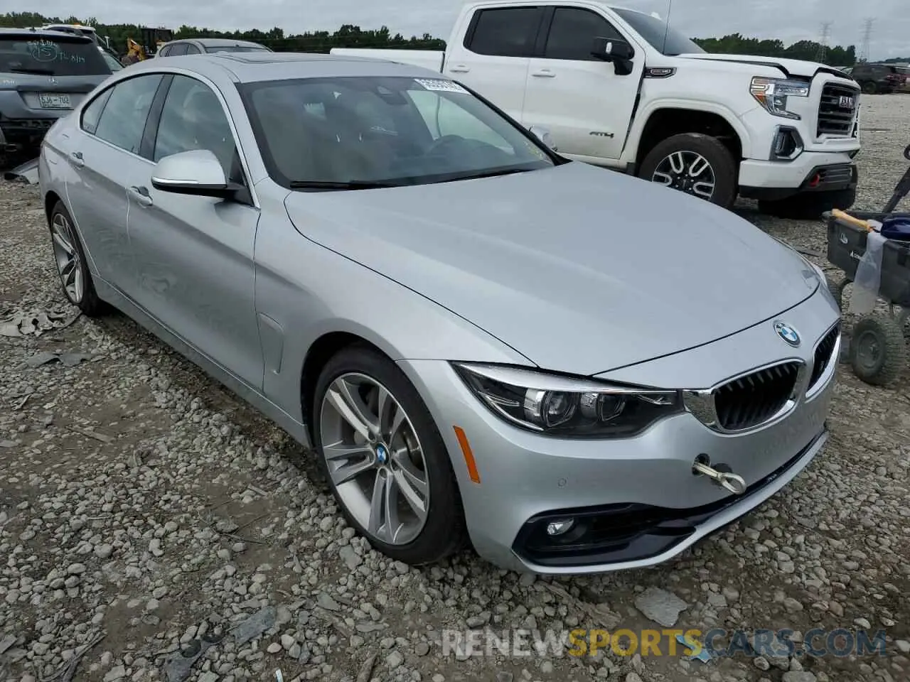 1 fotografías del automóvil dañado WBA4J5C50KBM65305 BMW 4 SERIES 2019