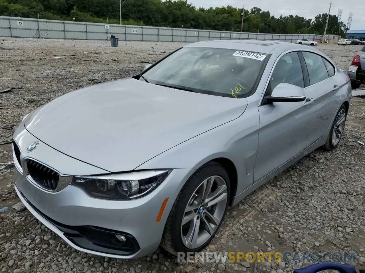 2 fotografías del automóvil dañado WBA4J5C50KBM65305 BMW 4 SERIES 2019