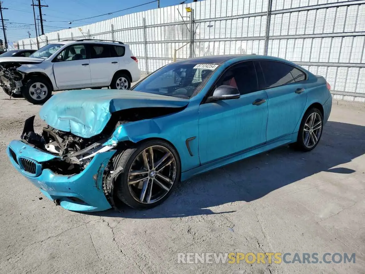 1 fotografías del automóvil dañado WBA4J5C54KBM65078 BMW 4 SERIES 2019