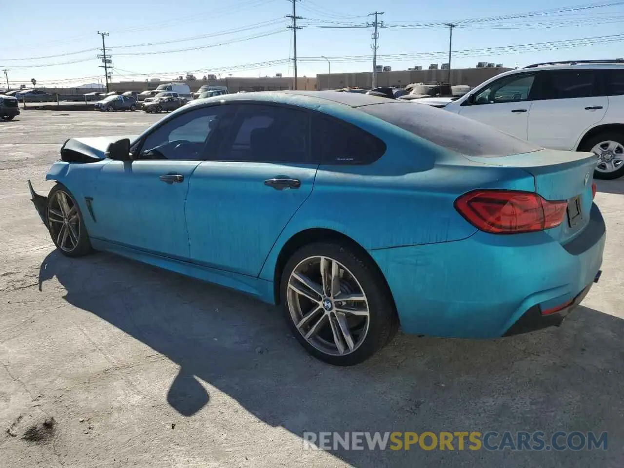 2 fotografías del automóvil dañado WBA4J5C54KBM65078 BMW 4 SERIES 2019