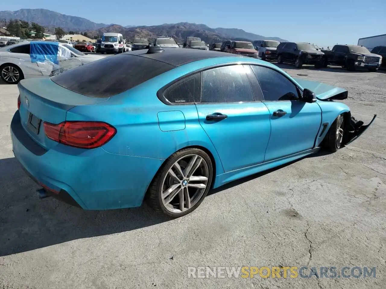 3 fotografías del automóvil dañado WBA4J5C54KBM65078 BMW 4 SERIES 2019
