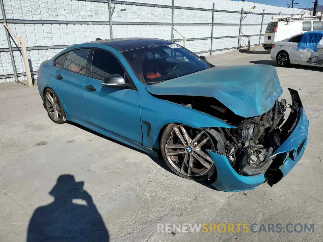 4 fotografías del automóvil dañado WBA4J5C54KBM65078 BMW 4 SERIES 2019