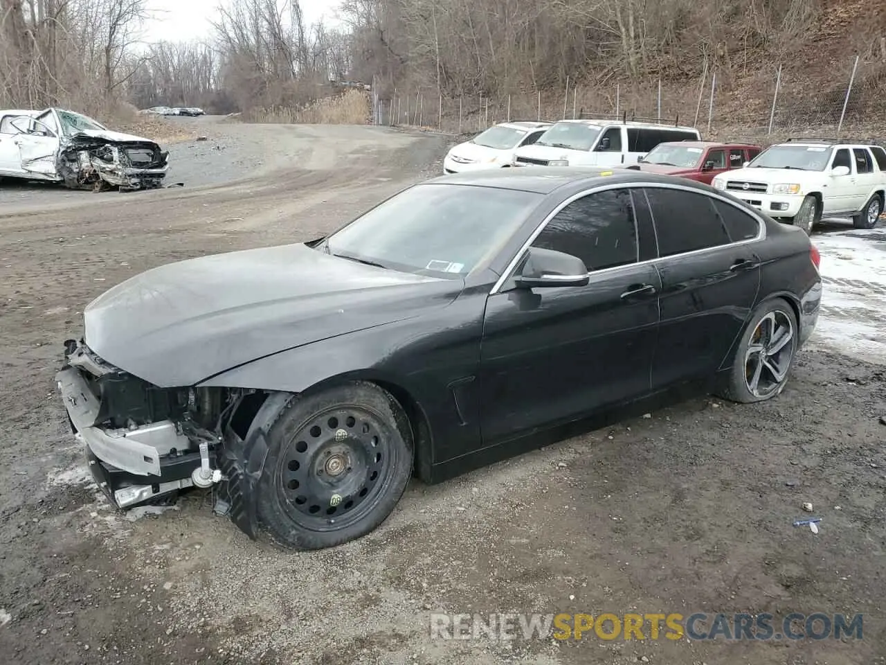 1 fotografías del automóvil dañado WBA4J7C50KBM76008 BMW 4 SERIES 2019