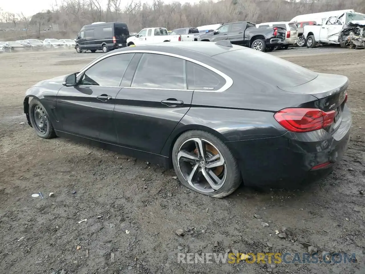 2 fotografías del automóvil dañado WBA4J7C50KBM76008 BMW 4 SERIES 2019
