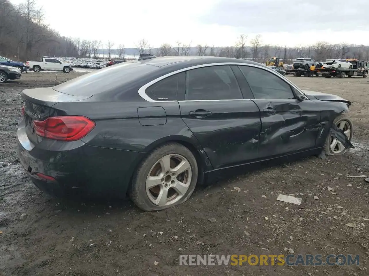 3 fotografías del automóvil dañado WBA4J7C50KBM76008 BMW 4 SERIES 2019