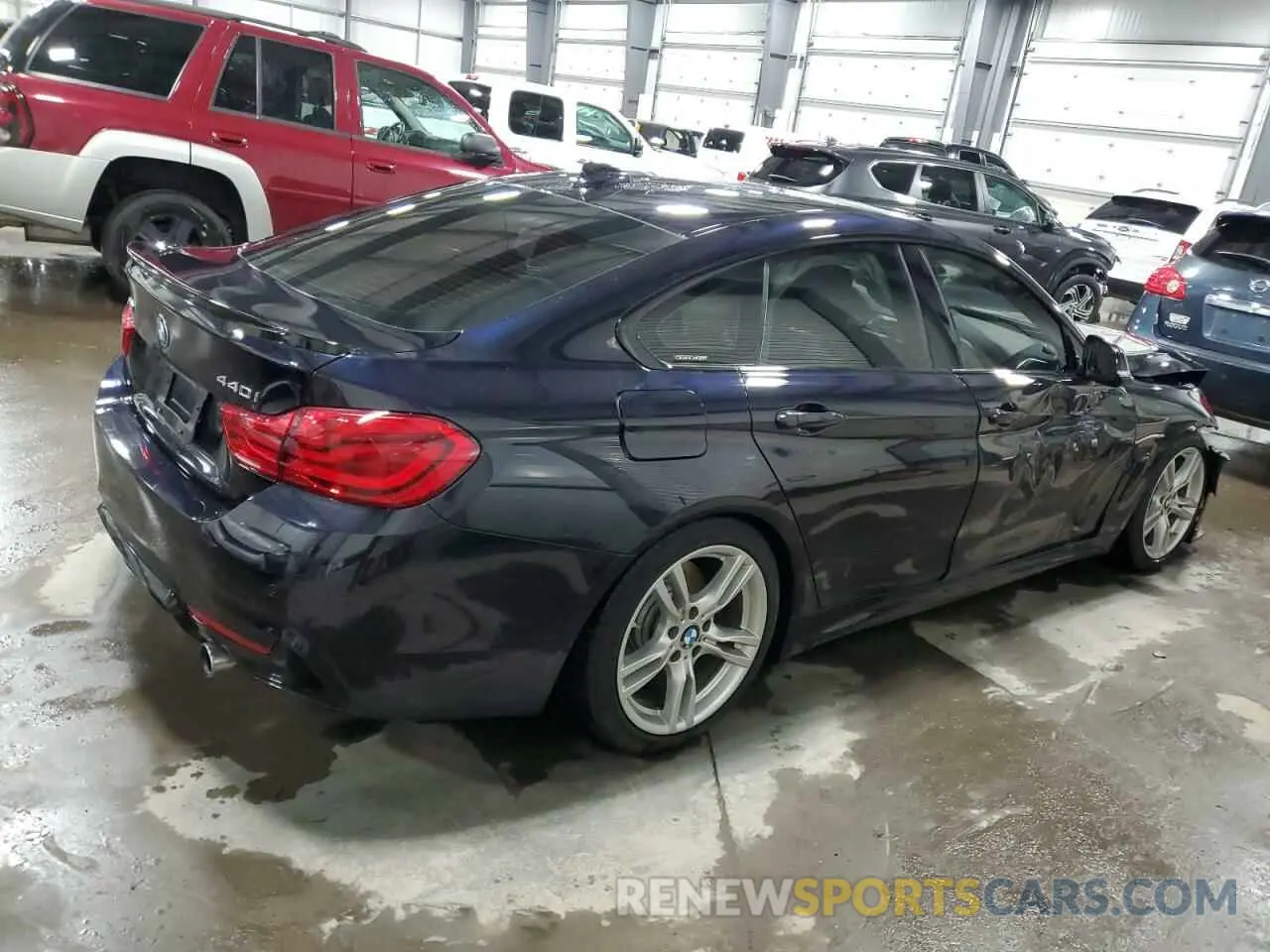 3 fotografías del automóvil dañado WBA4J7C52KBM76141 BMW 4 SERIES 2019
