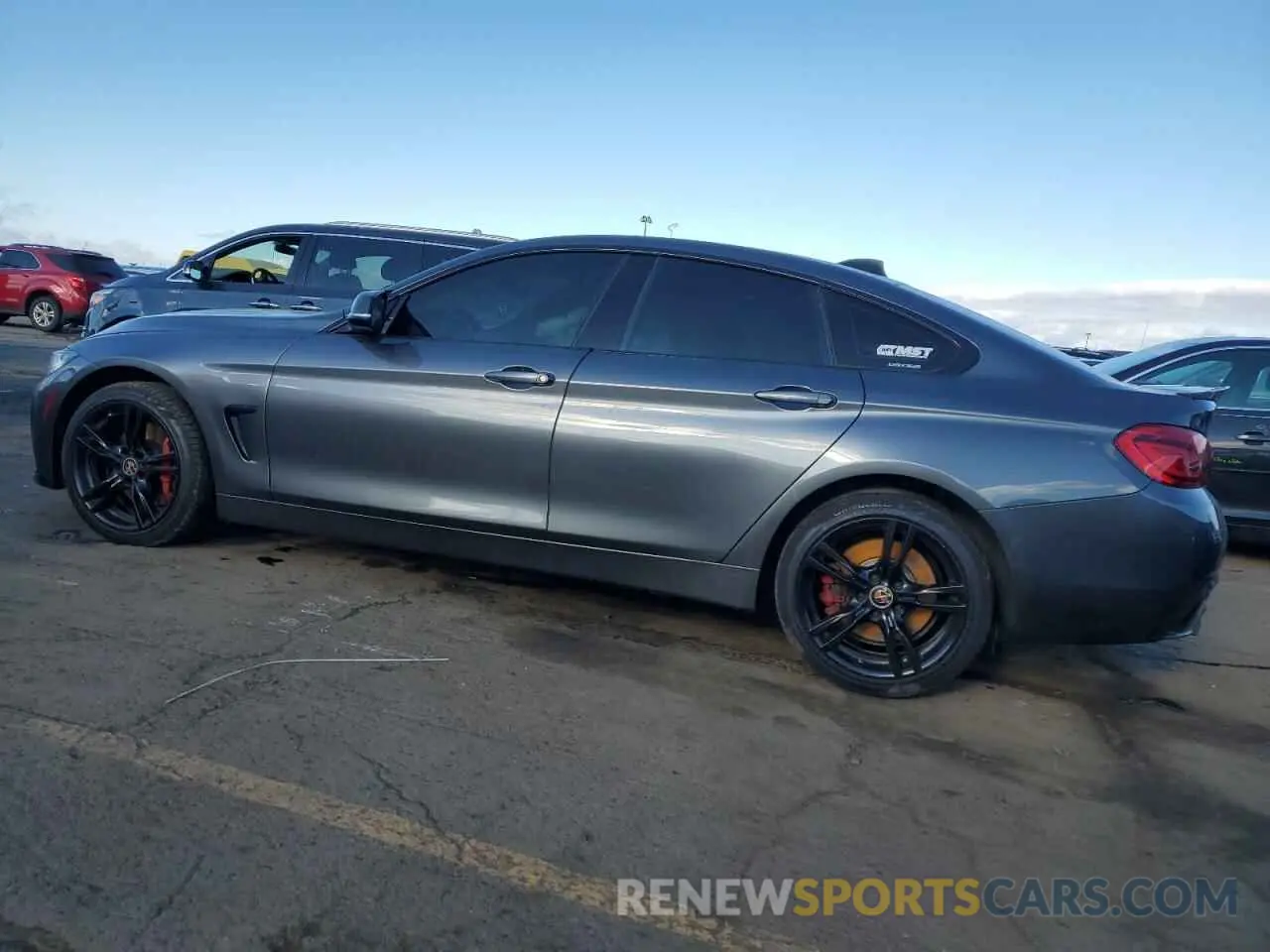 2 fotografías del automóvil dañado WBA4J7C58KBM74636 BMW 4 SERIES 2019