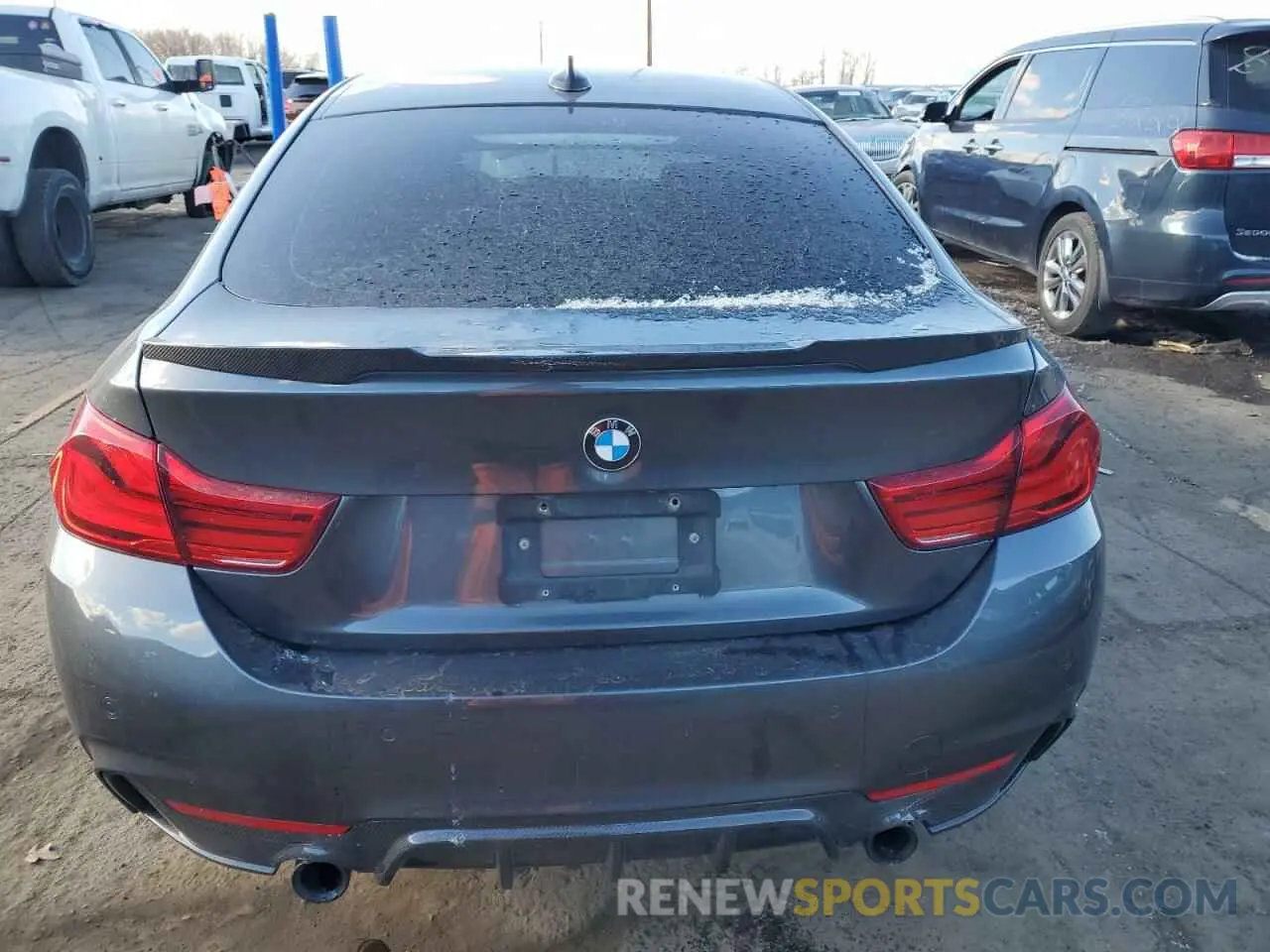6 fotografías del automóvil dañado WBA4J7C58KBM74636 BMW 4 SERIES 2019