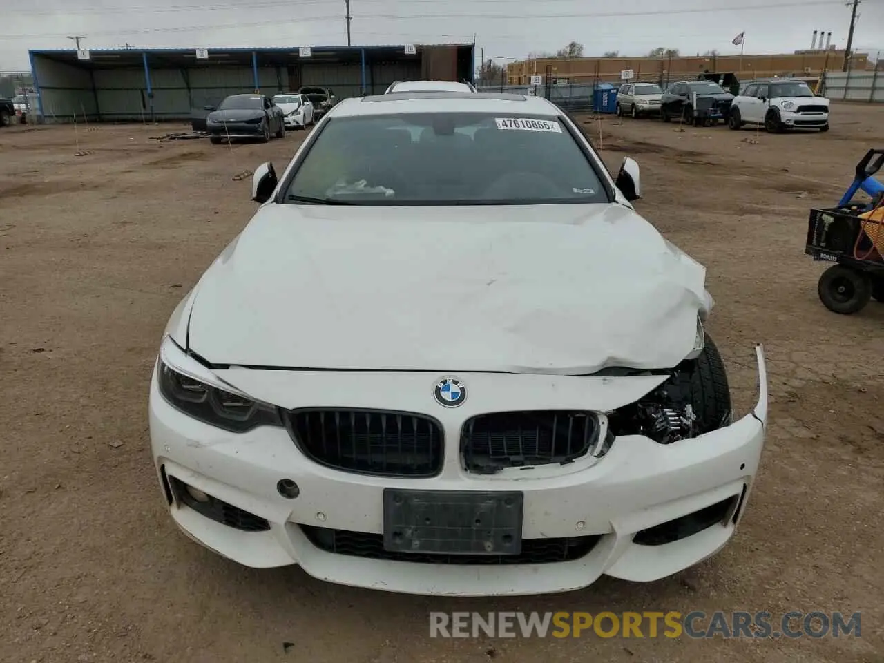 5 fotografías del automóvil dañado WBA4J7C5XKBM75674 BMW 4 SERIES 2019