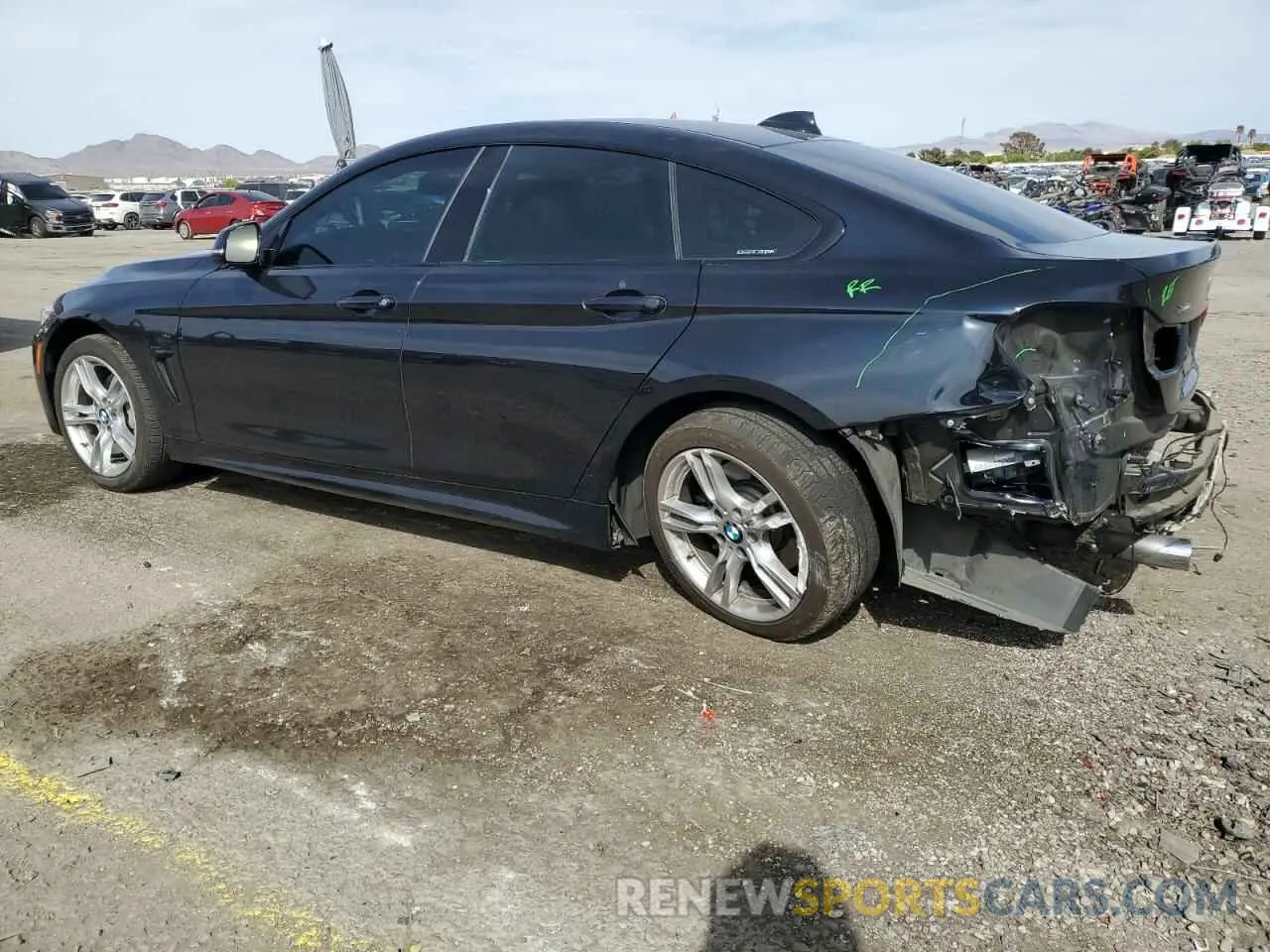 2 fotografías del automóvil dañado WBA4J7C5XKBM75903 BMW 4 SERIES 2019