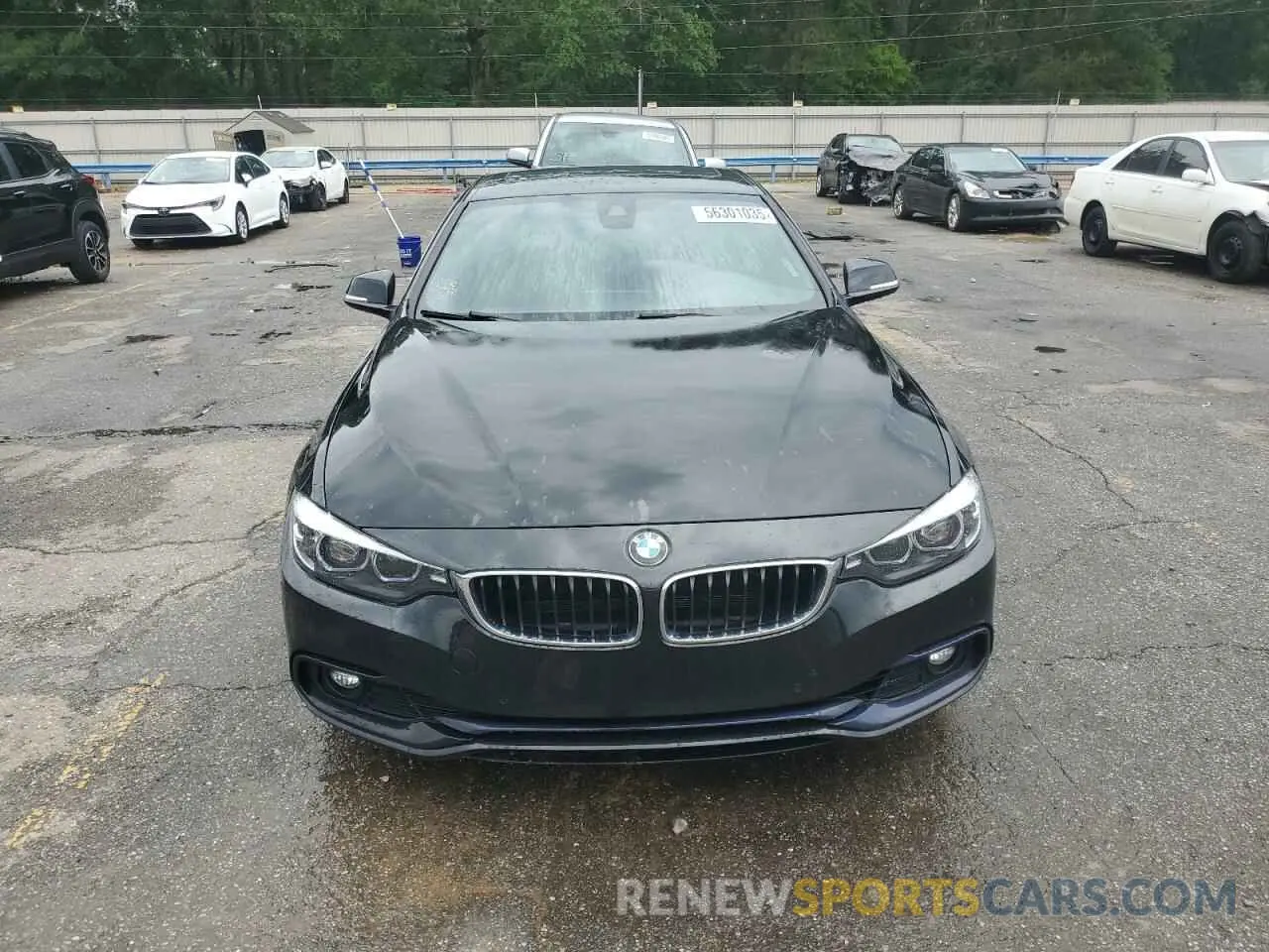 5 fotografías del automóvil dañado WBA4W3C51KAF92692 BMW 4 SERIES 2019