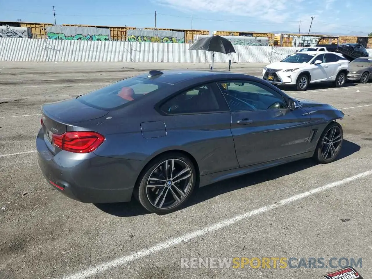 3 fotografías del automóvil dañado WBA4W3C51KAF92949 BMW 4 SERIES 2019