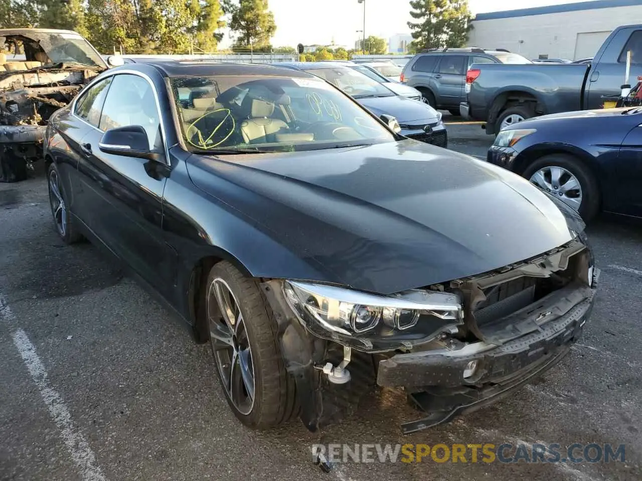 1 fotografías del automóvil dañado WBA4W3C52KAF91972 BMW 4 SERIES 2019