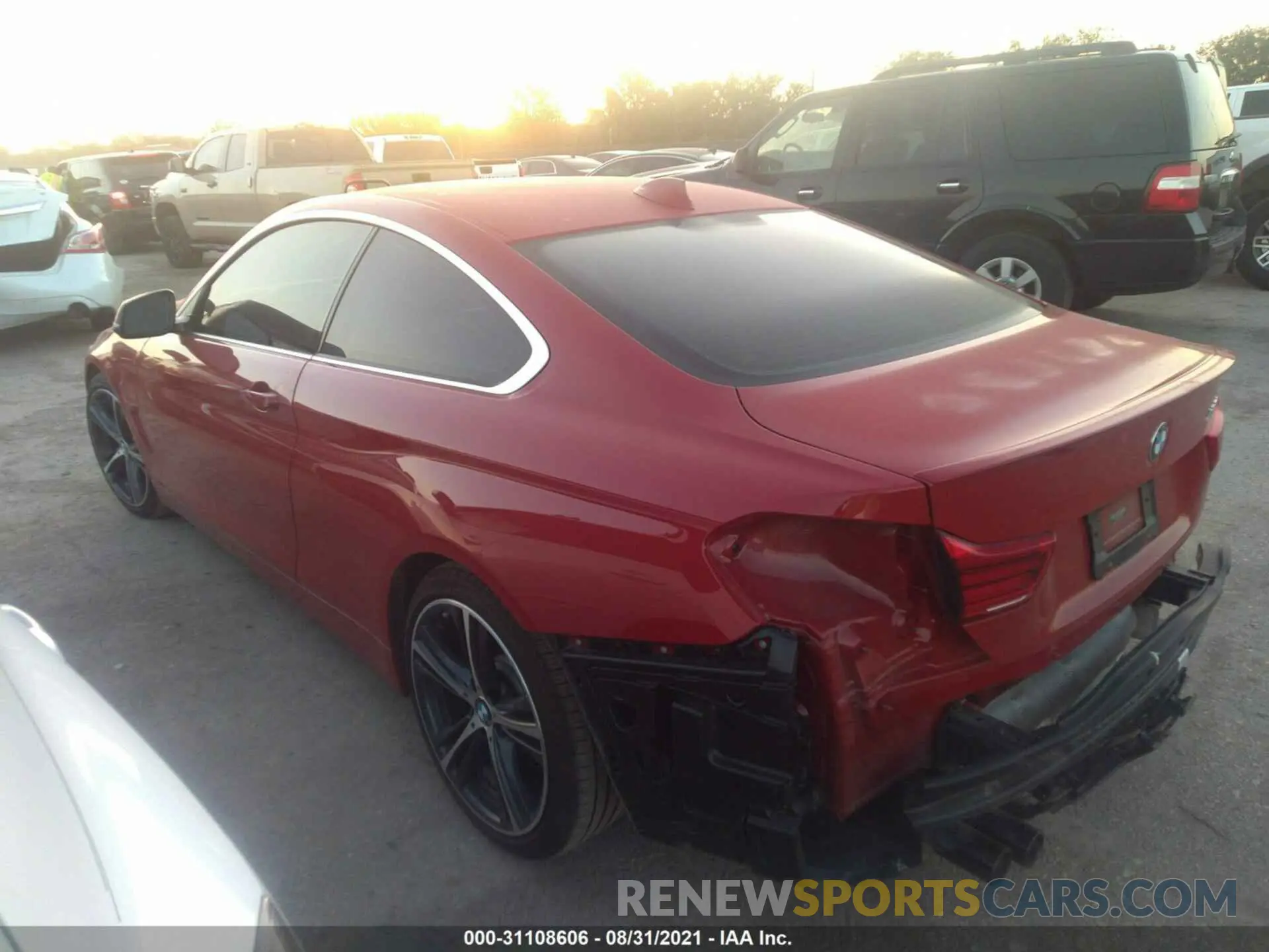 3 fotografías del automóvil dañado WBA4W3C52KAF93530 BMW 4 SERIES 2019