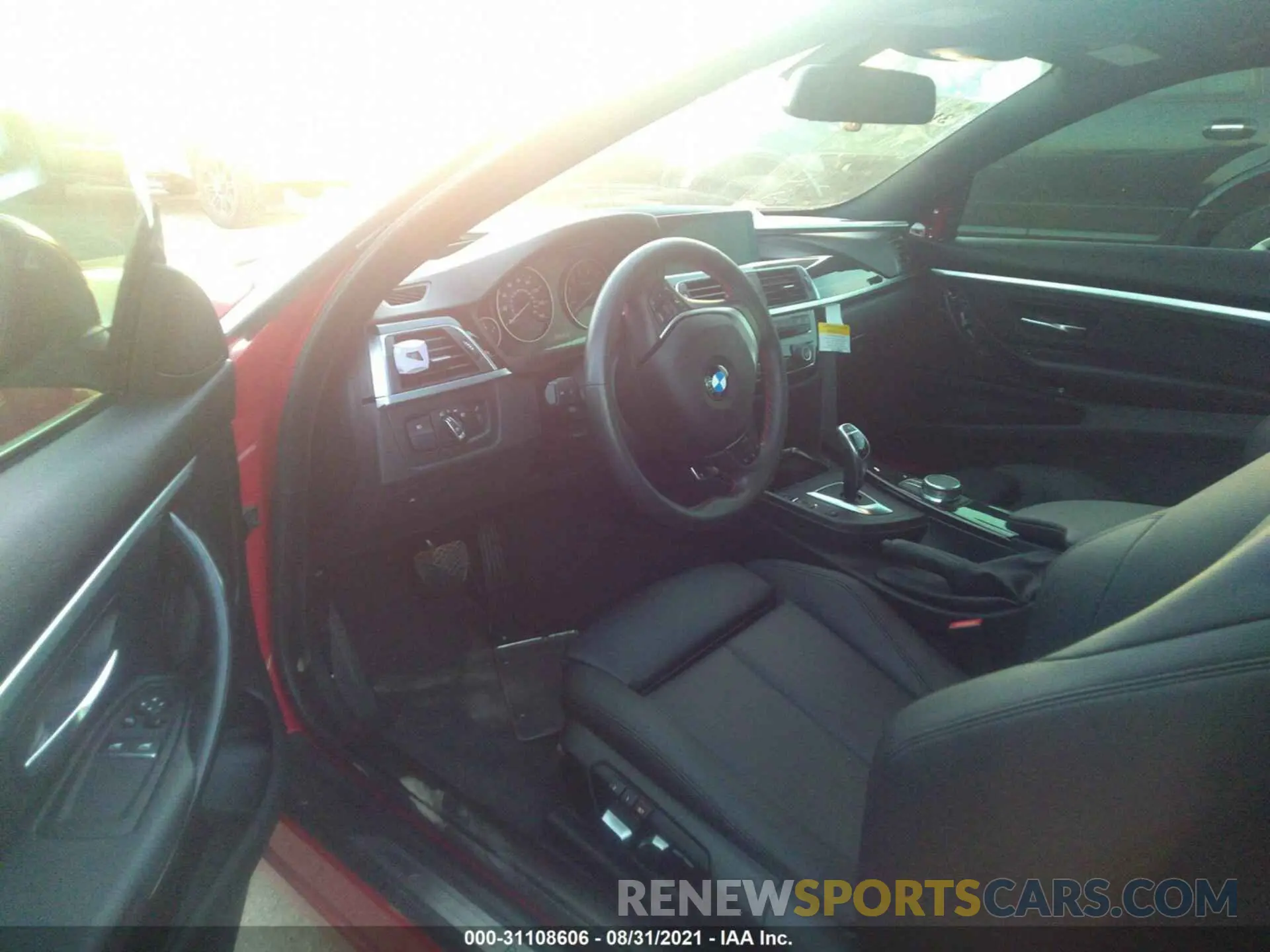 5 fotografías del automóvil dañado WBA4W3C52KAF93530 BMW 4 SERIES 2019