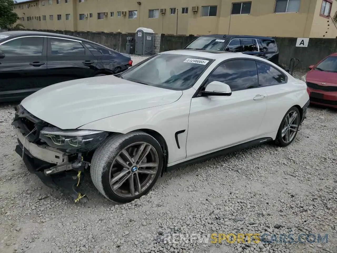 1 fotografías del automóvil dañado WBA4W3C54KAF92329 BMW 4 SERIES 2019