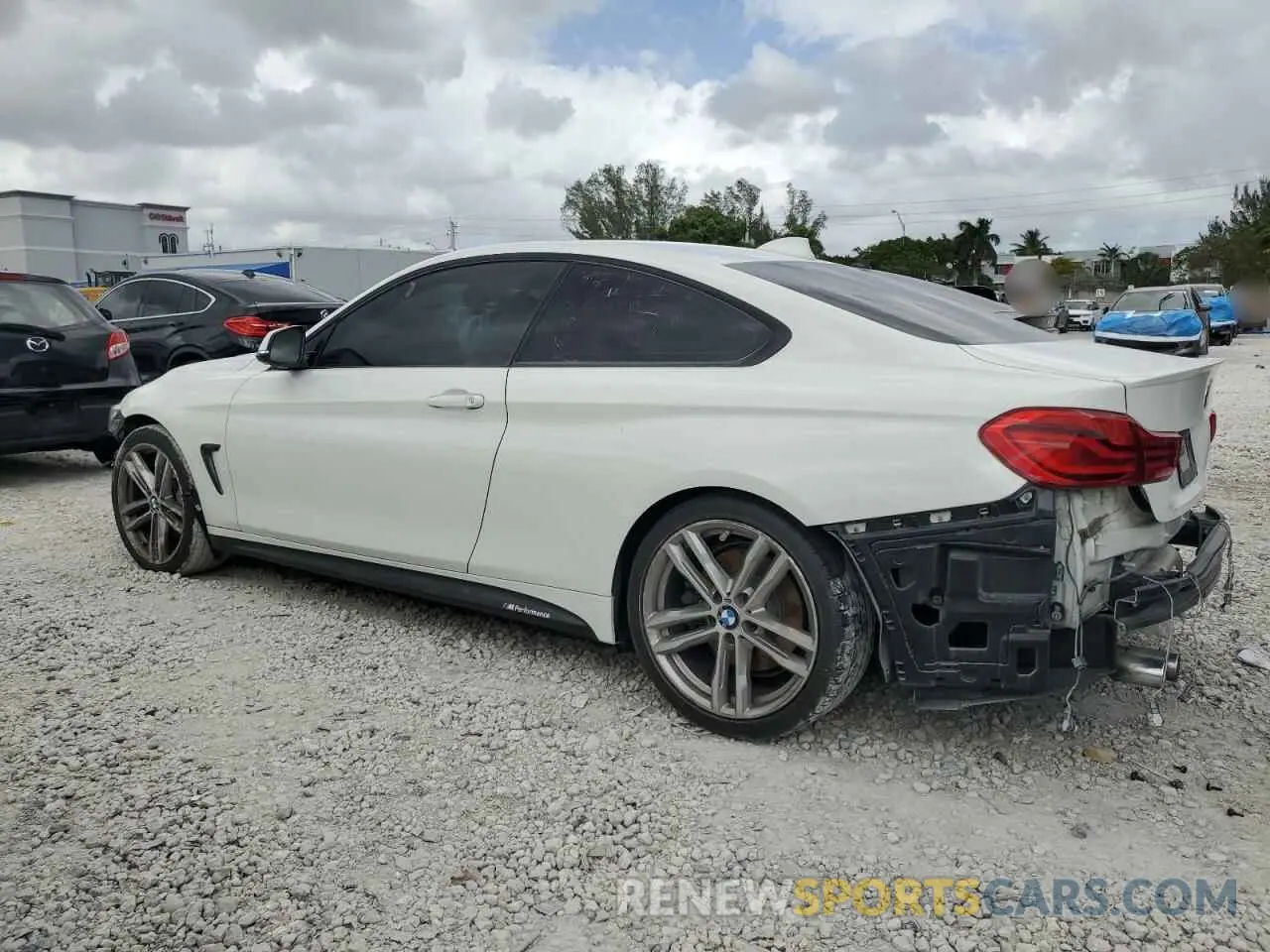 2 fotografías del automóvil dañado WBA4W3C54KAF92329 BMW 4 SERIES 2019
