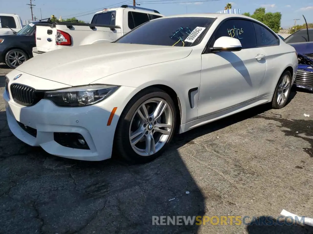 2 fotografías del automóvil dañado WBA4W3C55KAF92193 BMW 4 SERIES 2019