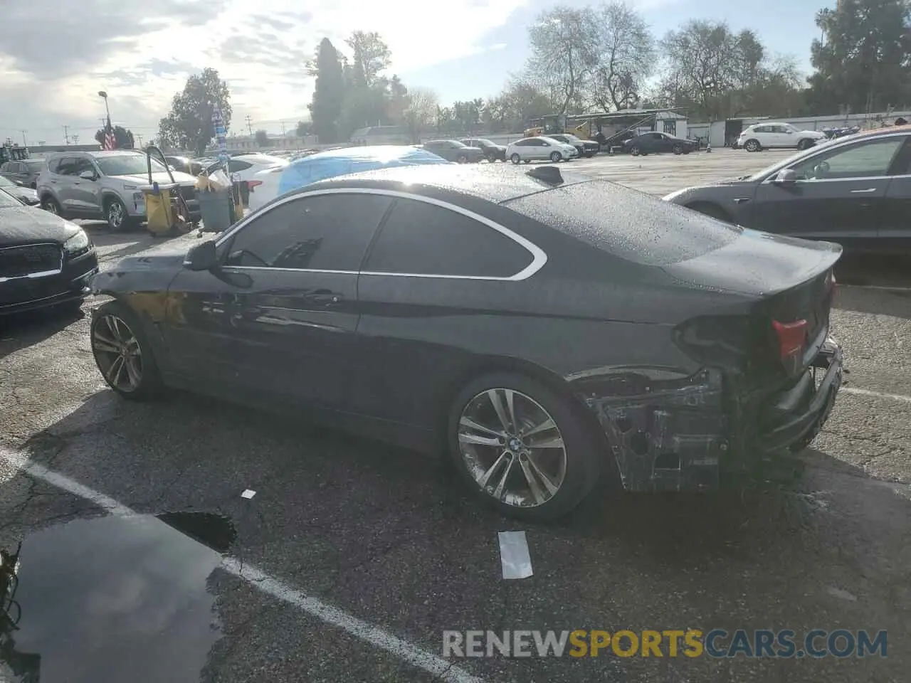 2 fotografías del automóvil dañado WBA4W3C56KAF92610 BMW 4 SERIES 2019