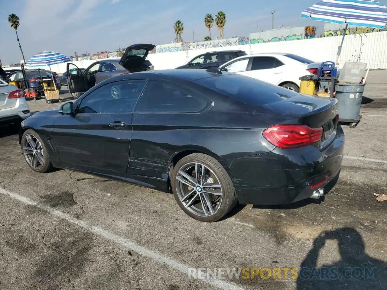 2 fotografías del automóvil dañado WBA4W3C56KAF93515 BMW 4 SERIES 2019