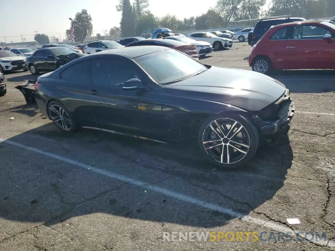 4 fotografías del automóvil dañado WBA4W3C56KAF93515 BMW 4 SERIES 2019