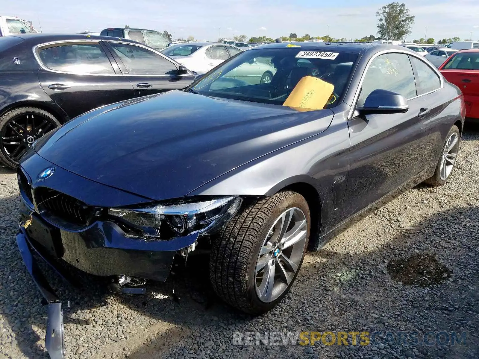 2 fotografías del automóvil dañado WBA4W3C57KAF92227 BMW 4 SERIES 2019