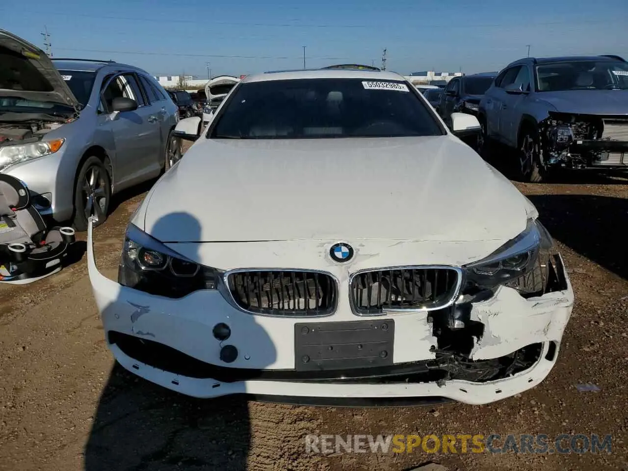 5 fotografías del automóvil dañado WBA4W3C59KAF92651 BMW 4 SERIES 2019