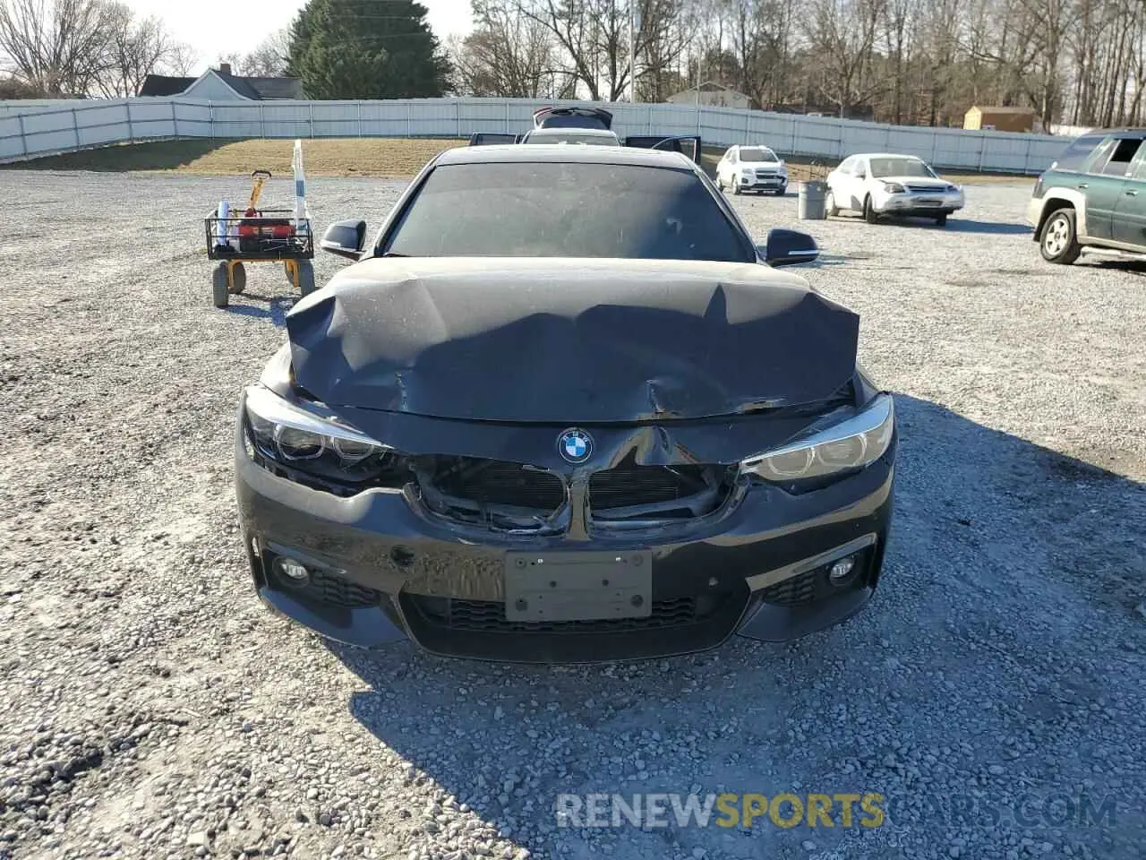 5 fotografías del automóvil dañado WBA4W5C52KAE43980 BMW 4 SERIES 2019