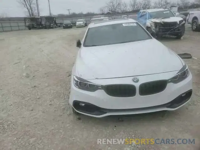 10 fotografías del automóvil dañado WBA4W5C59KAE51025 BMW 4 SERIES 2019