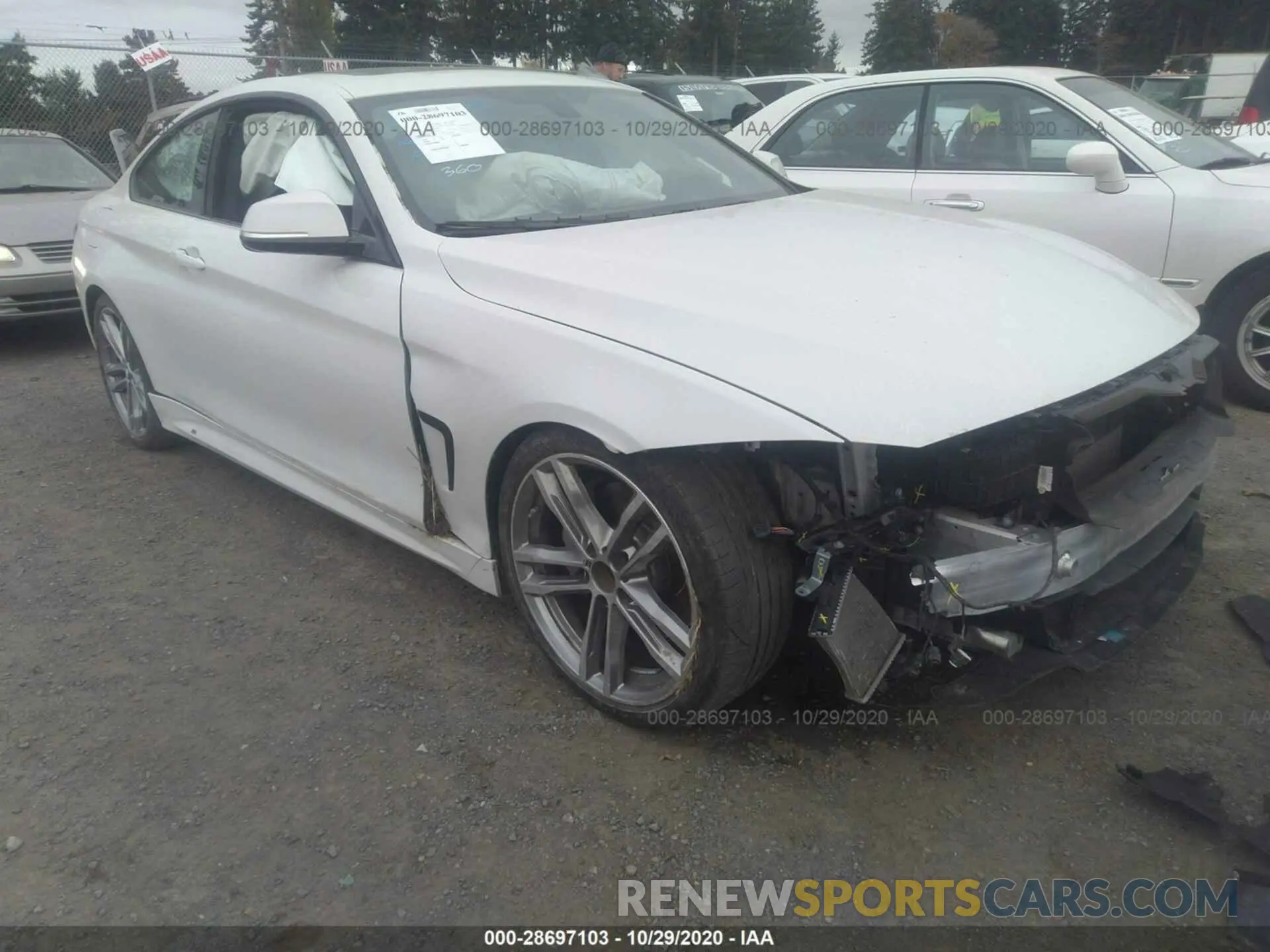 1 fotografías del automóvil dañado WBA4W9C58KAF94037 BMW 4 SERIES 2019