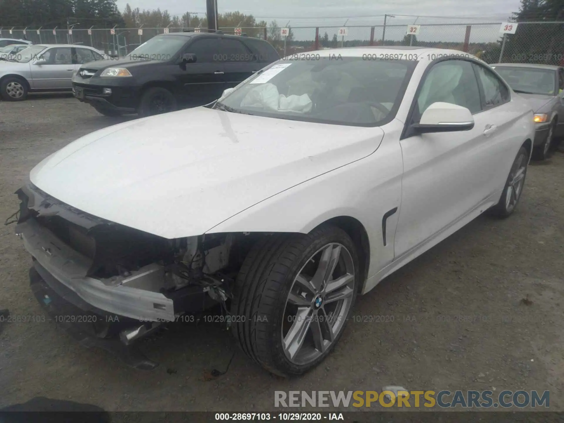 2 fotografías del automóvil dañado WBA4W9C58KAF94037 BMW 4 SERIES 2019