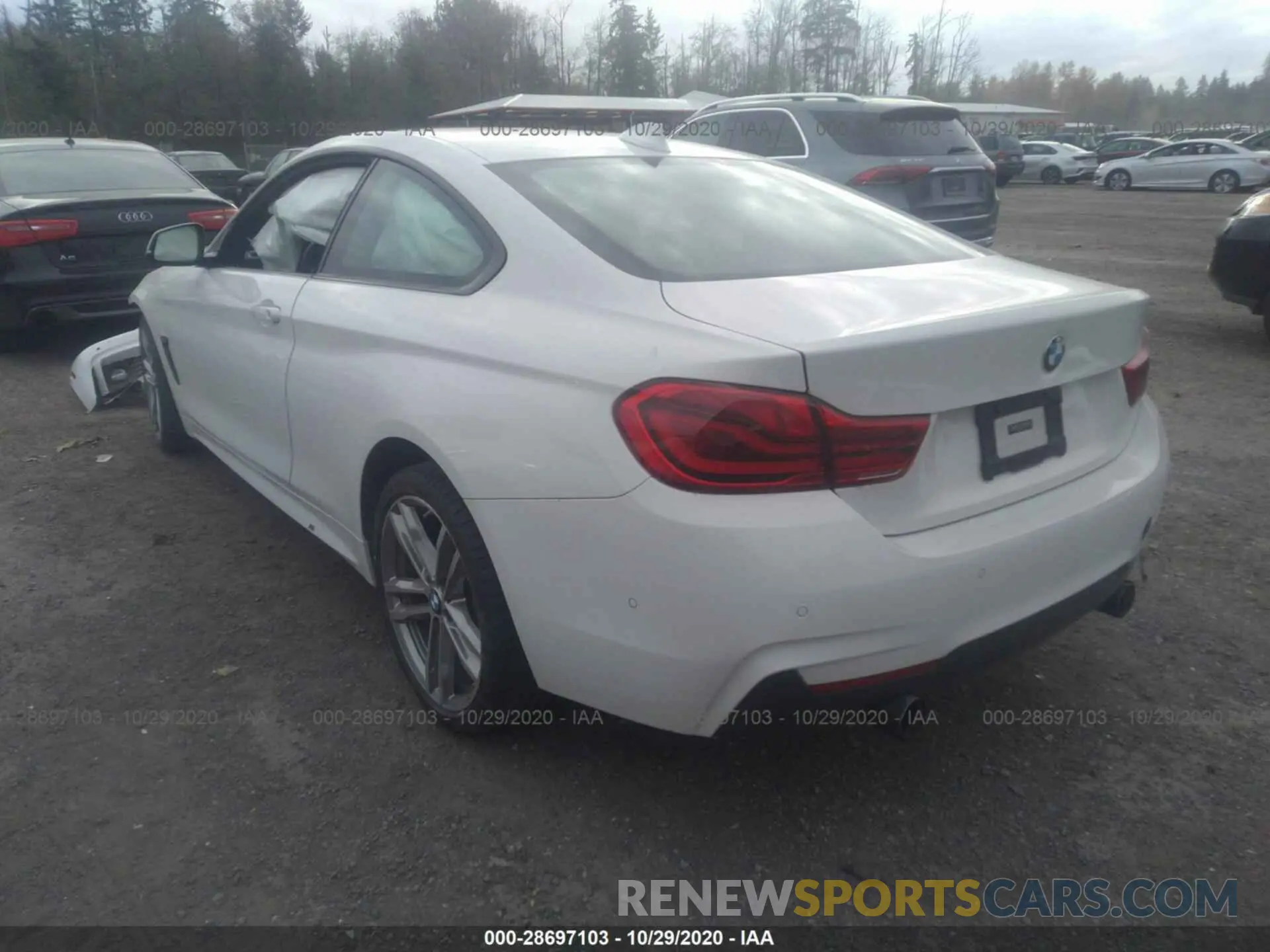3 fotografías del automóvil dañado WBA4W9C58KAF94037 BMW 4 SERIES 2019