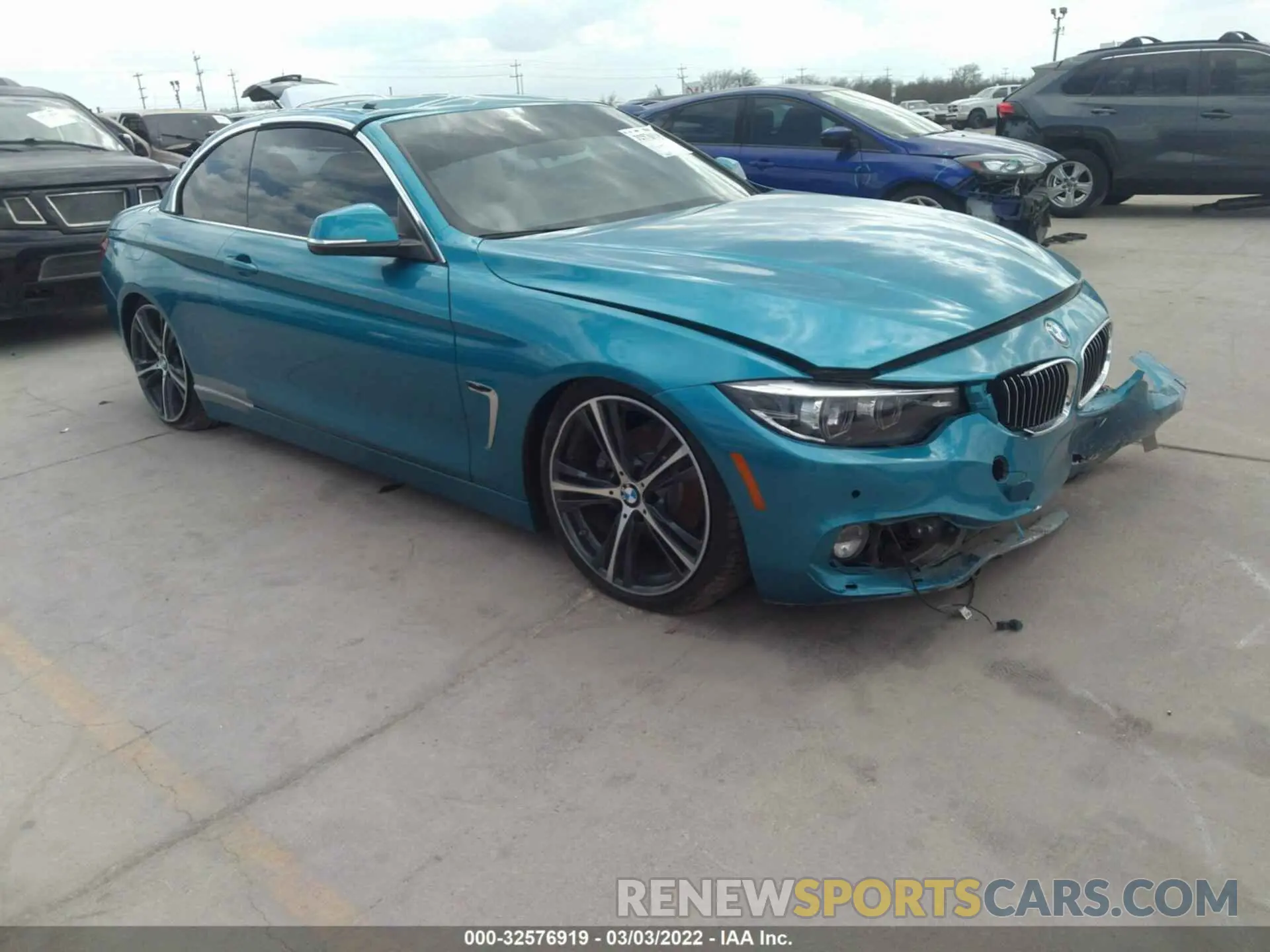 1 fotografías del automóvil dañado WBA4Z1C54KEE44606 BMW 4 SERIES 2019