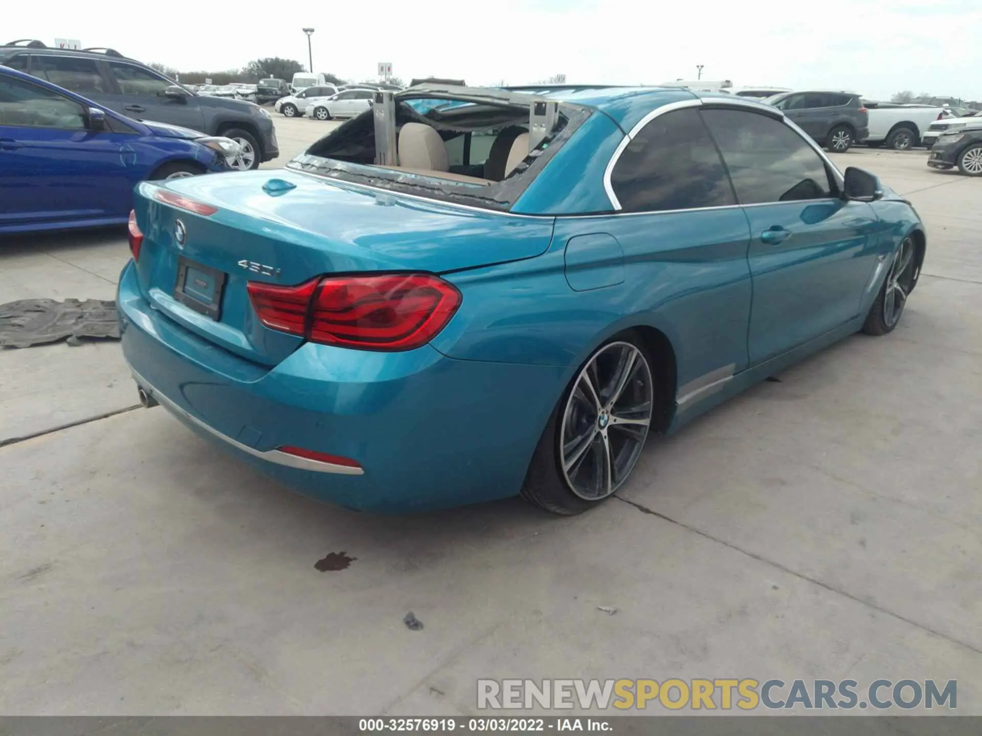 4 fotografías del automóvil dañado WBA4Z1C54KEE44606 BMW 4 SERIES 2019