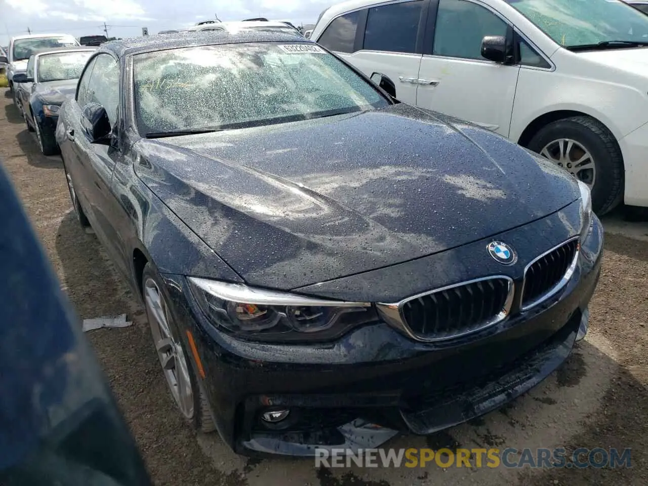 1 fotografías del automóvil dañado WBA4Z5C51KEE17810 BMW 4 SERIES 2019