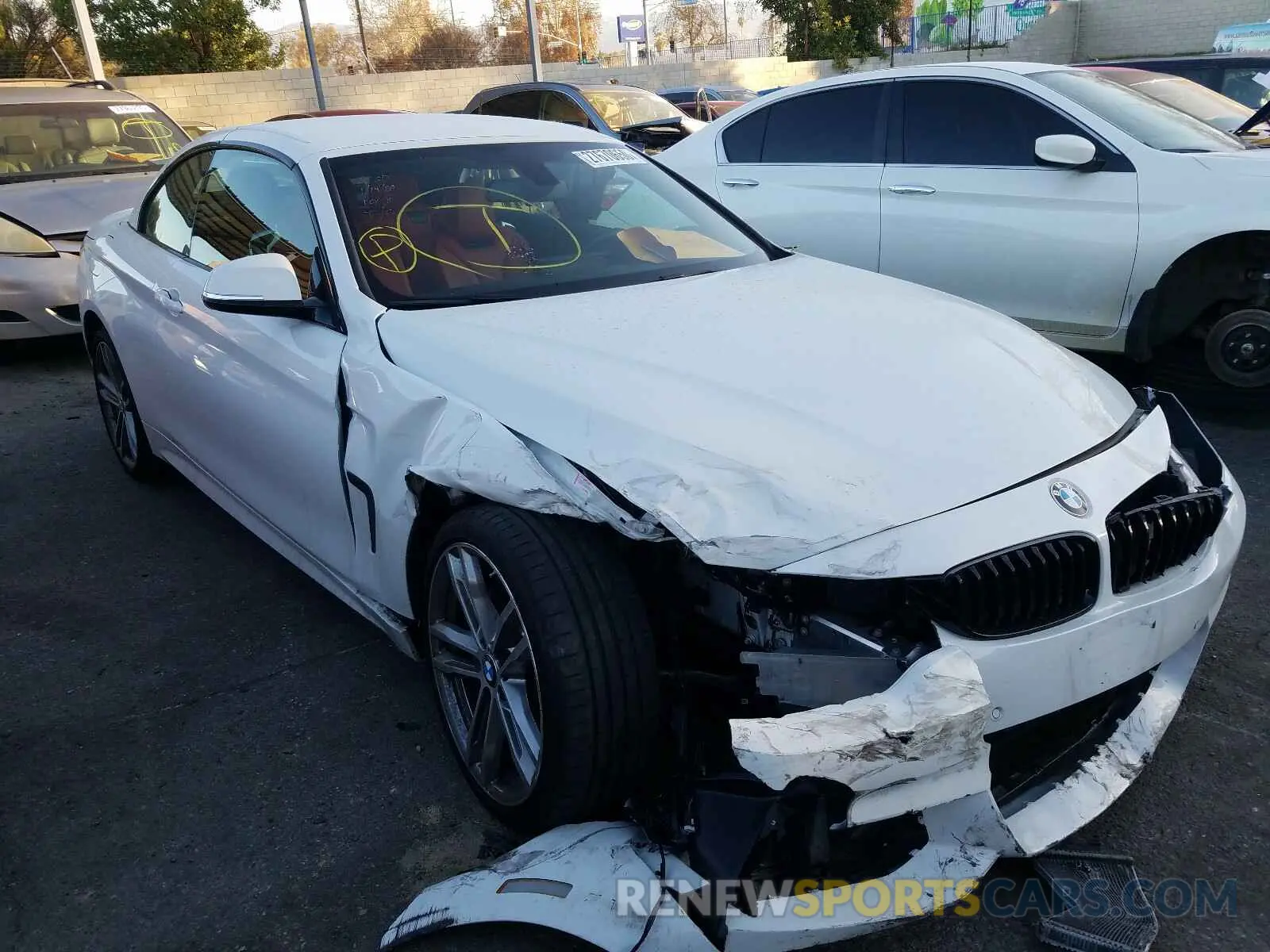 1 fotografías del automóvil dañado WBA4Z5C58KEE17500 BMW 4 SERIES 2019