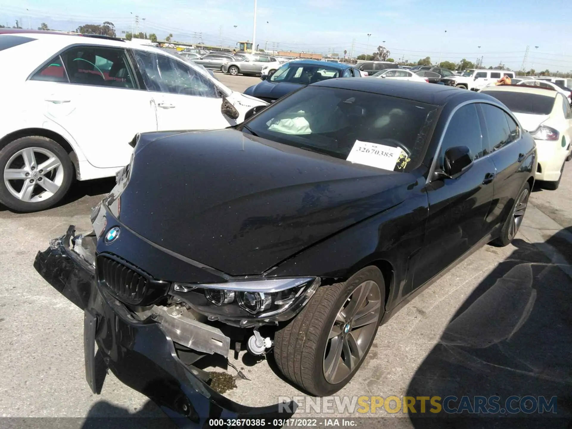 2 fotografías del automóvil dañado WBA4J1C00LCD38470 BMW 4 SERIES 2020