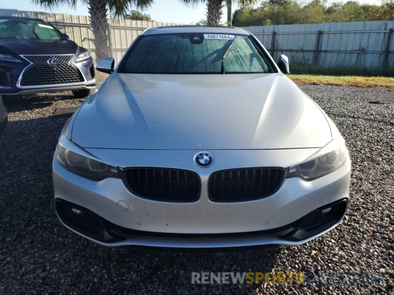 5 fotografías del automóvil dañado WBA4J1C01LBU68440 BMW 4 SERIES 2020